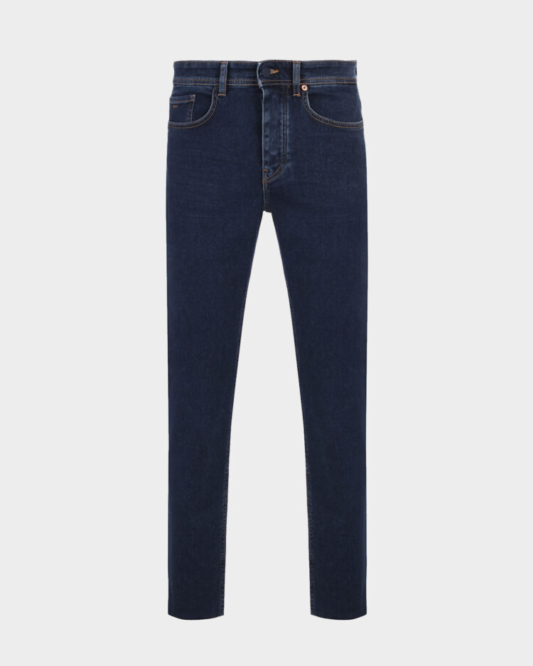 מכנסי ג'ינס לגברים בצבע כחול כהה של בוס