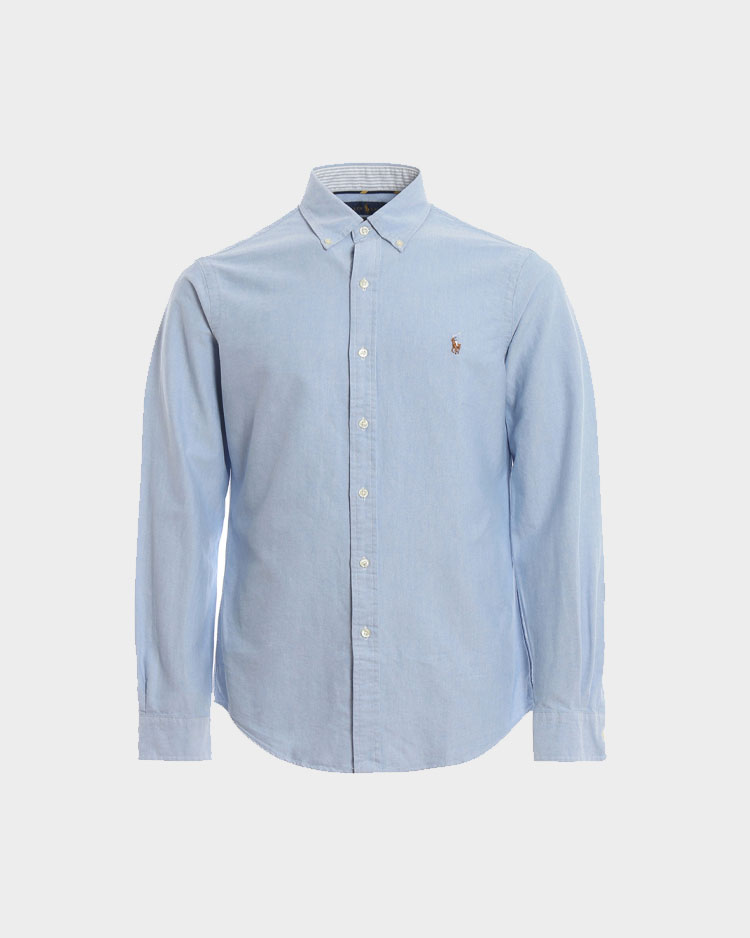 חולצות מכופתרות פולו ראלף לורן לגברים בגוון תכלת בהיר