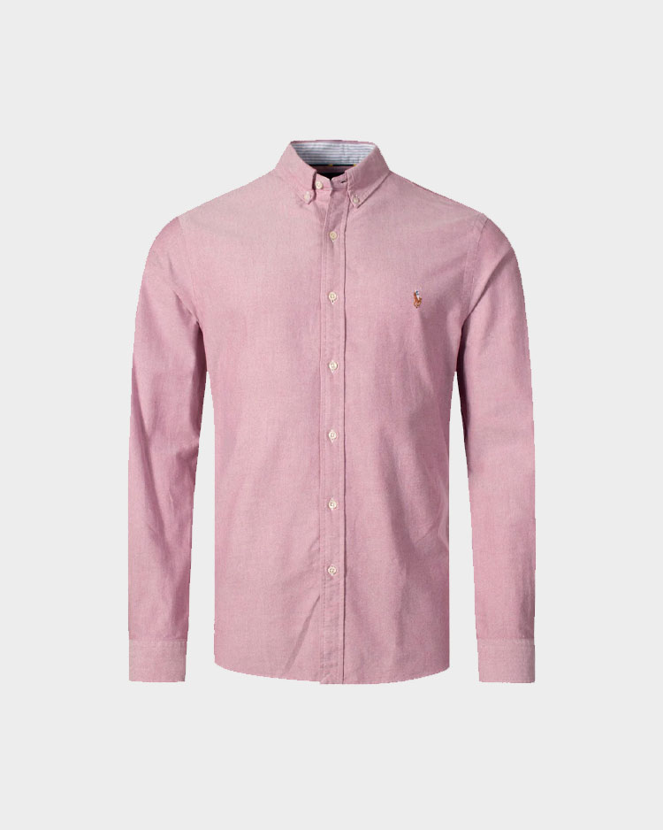 חולצה מכופתרת של ראלף לורן לגבר בגוון ורוד עתיק