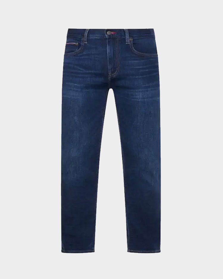 מכנס סקיני ג'ינס כחול כהה לגבר של טומי הילפיגר