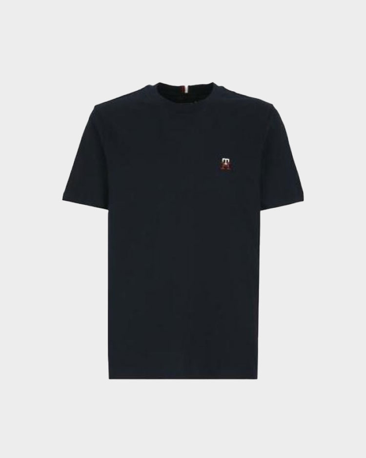 חולצה טישרט שחורה של טומי הילפיגר לגברים