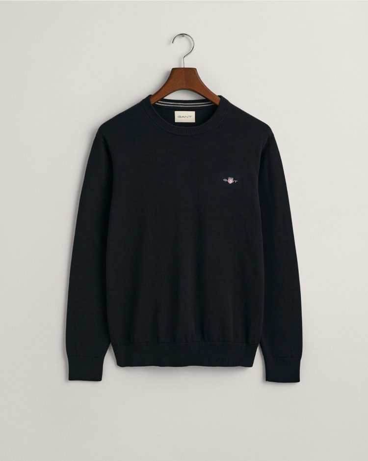 סריג שחור של גאנט לגברים