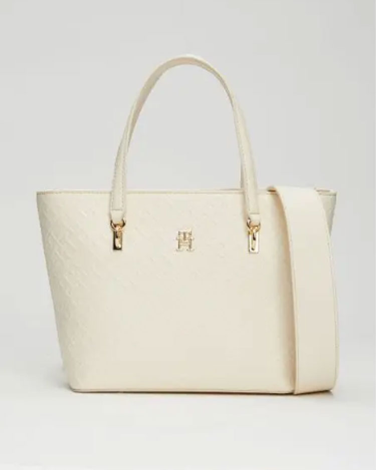 תיק צד גדול לבן לנשים של טומי הילפיגר