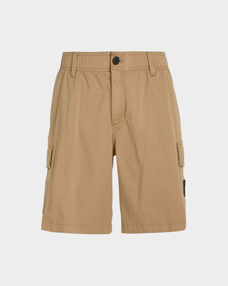 מכנס קרגו קצר לגבר בגוון בז' של קלווין קליין