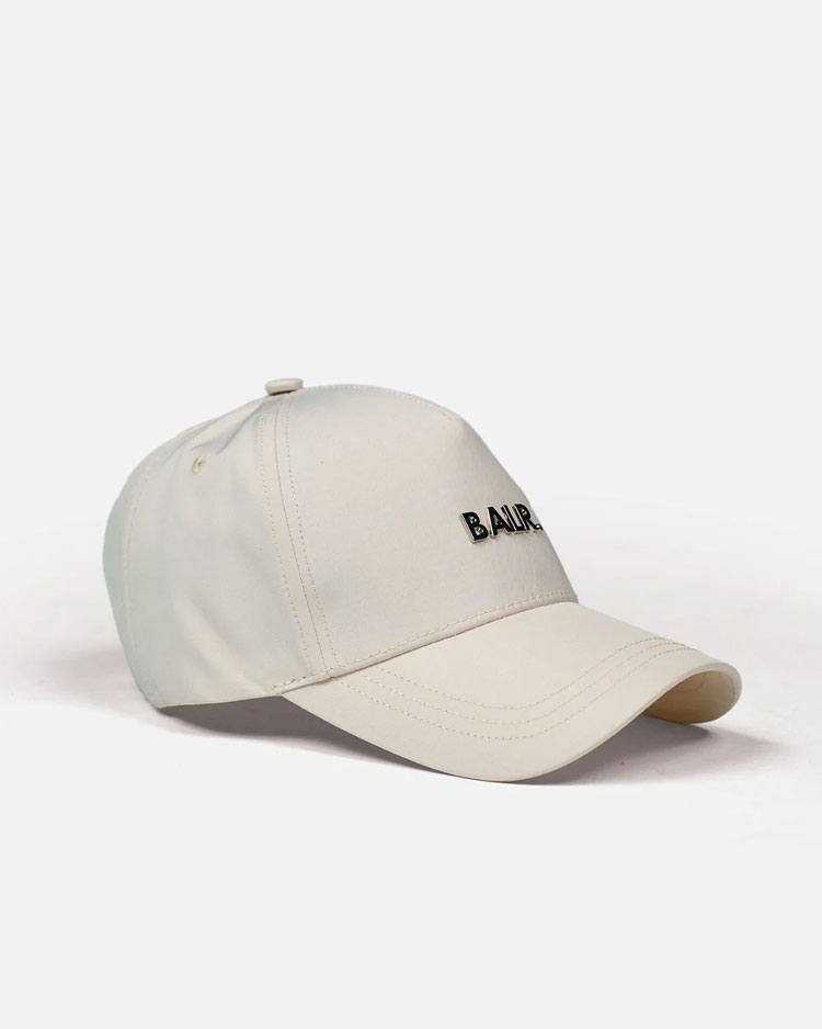 כובע מצחייה BALR בצבע בז' עם לוגו רקום בחזית