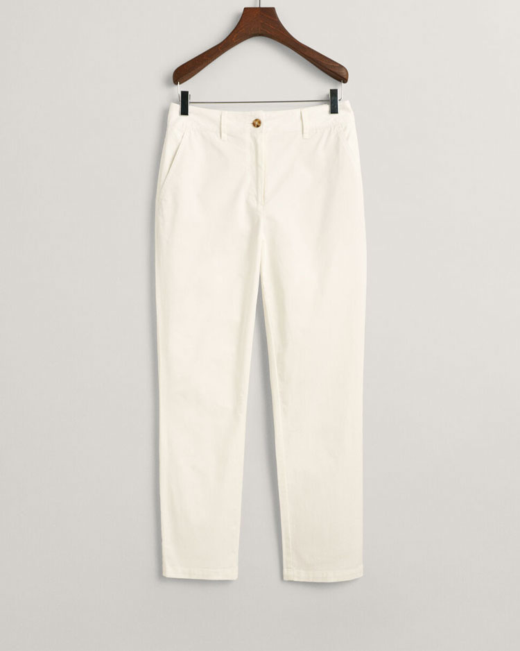 מכנס ארוך לבן לנשים של גאנט