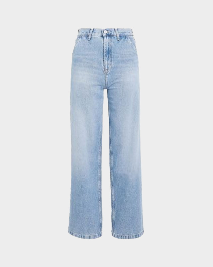 ג'ינס בהיר בגזרה גבוהה לנשים של טומי הילפיגר