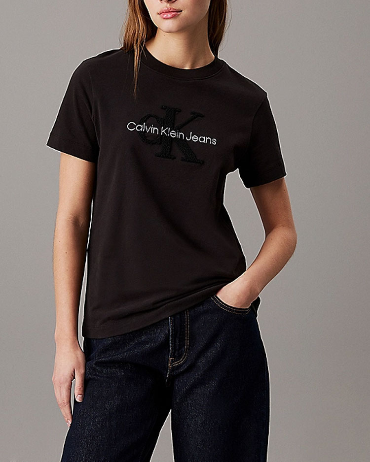 טישרט קלווין קליין שחורה לנשים