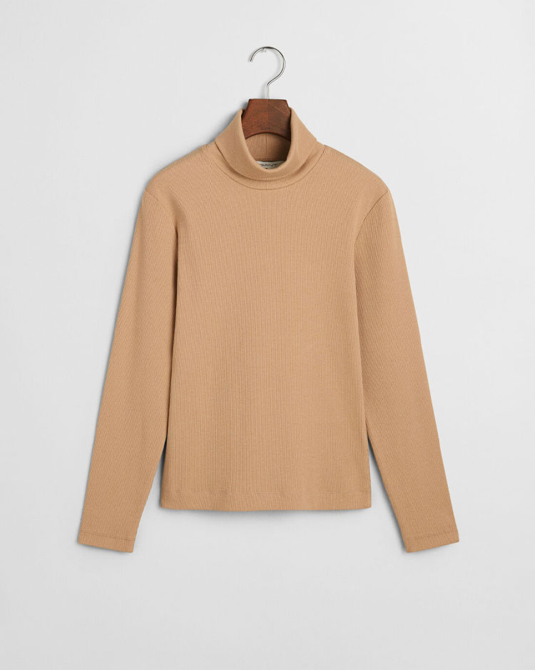 חולצת גולף נשים בגוון בז' של גאנט