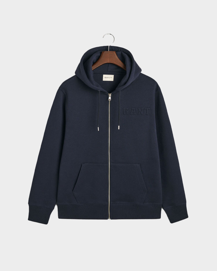 קפוצ'ון גאנט כחול עם רוכסן לגבר