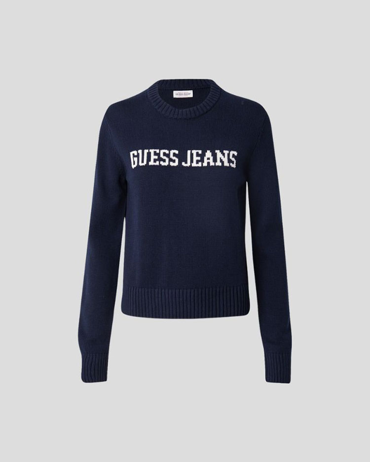 סוודר לוגו WOMEN'S GUESS