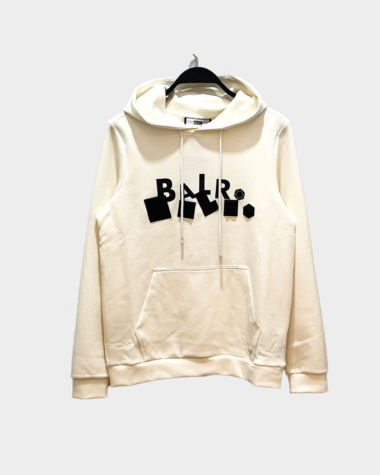 סווטשירט בז' עם קפוצ'ון לגברים של באלר