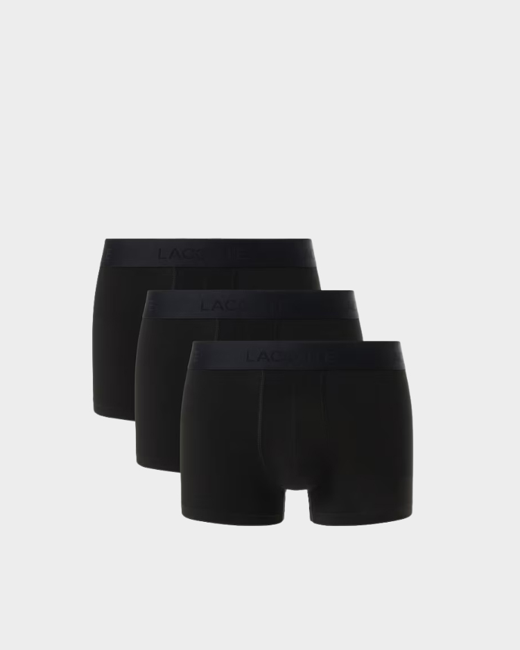 תחתוני בוקסר שחורים לגבר של לקוסט