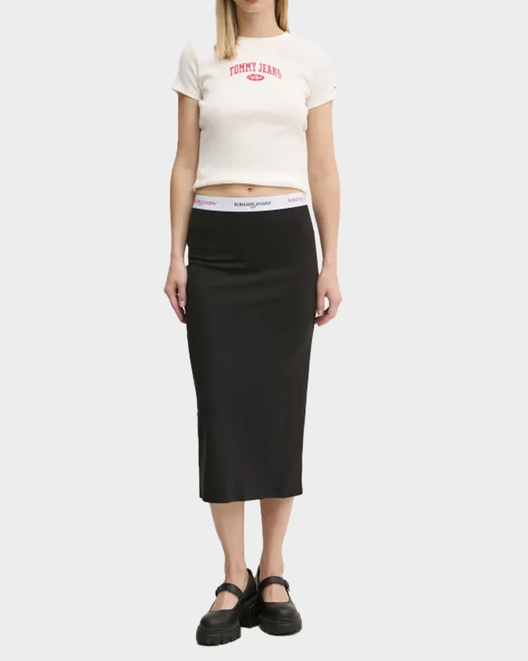 חצאית עיפרון שחורה טומי ג'ינס