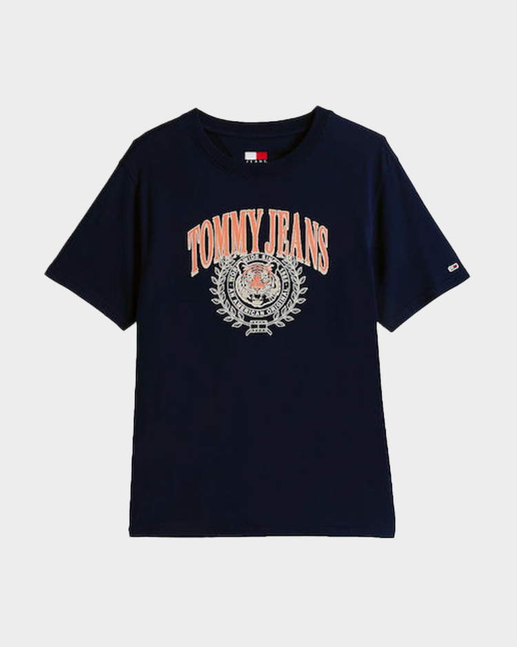 חולצת טישרט לנשים טומי הילפיגר בגוון כחול כהה