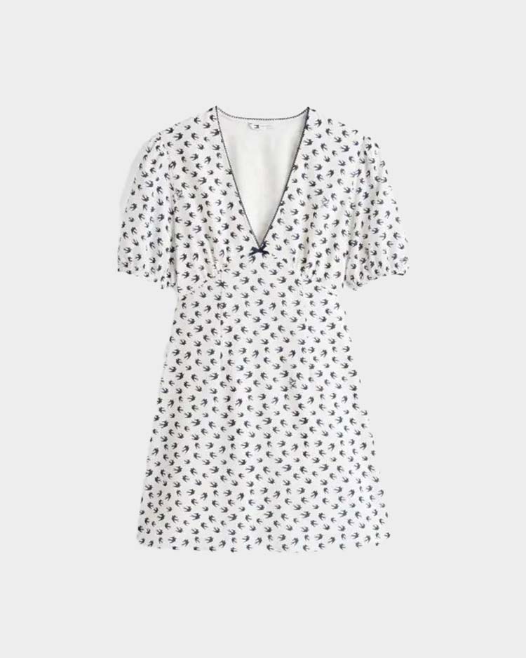 שמלת מיני עם הדפס טומי הילפיגר