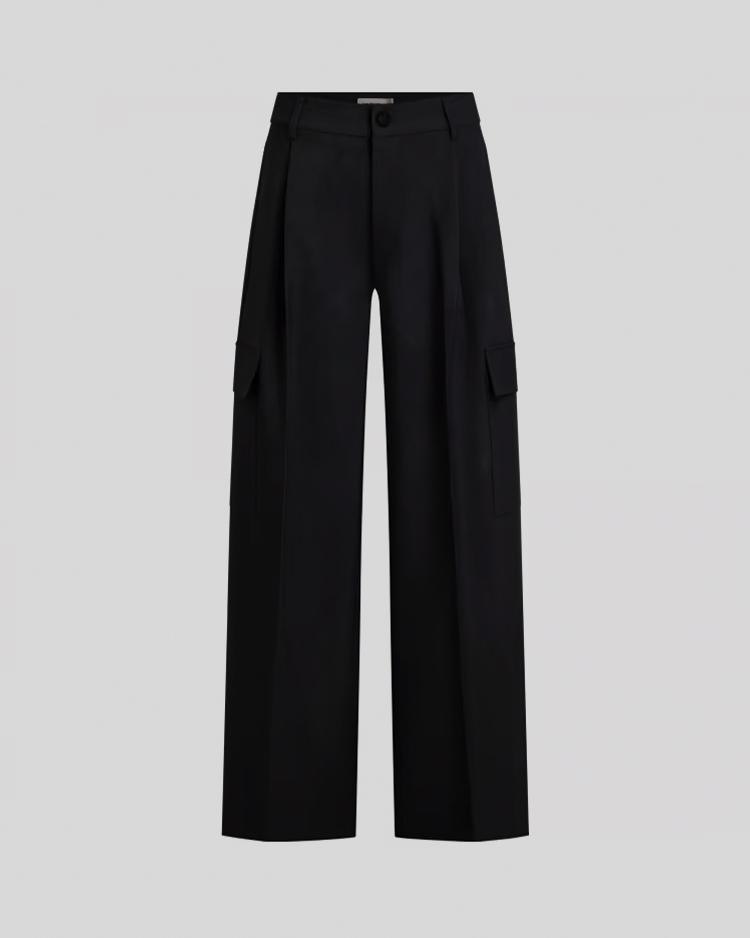 מכנס שחור ארוך אלגנטי לנשים של קלווין קליין