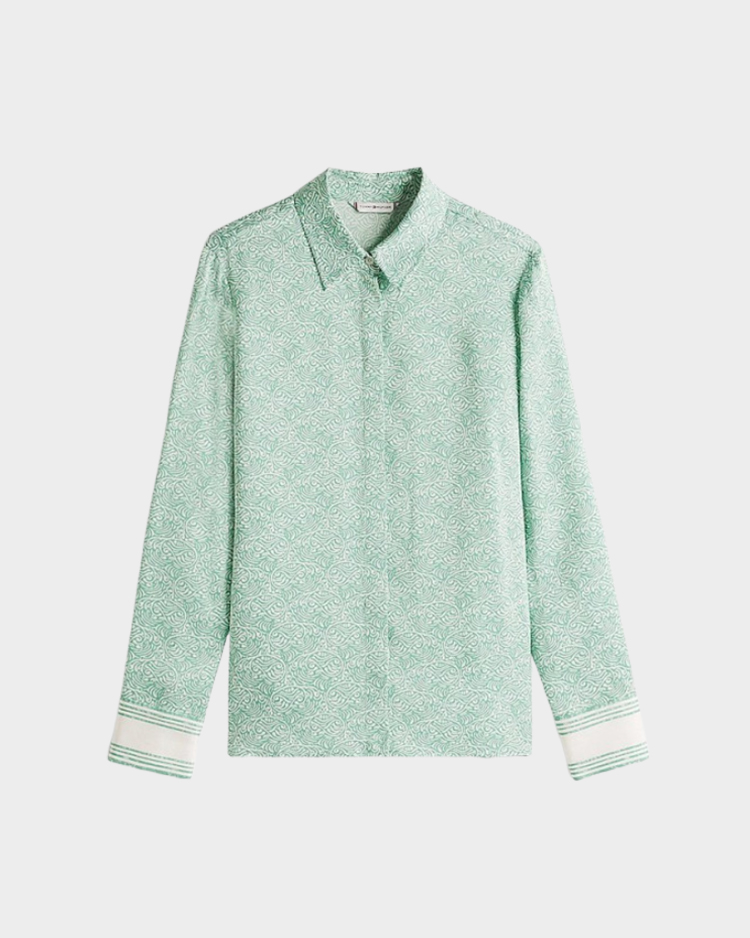 חולצת סאטן רגולר WOMEN'S TOMMY HILFIGER