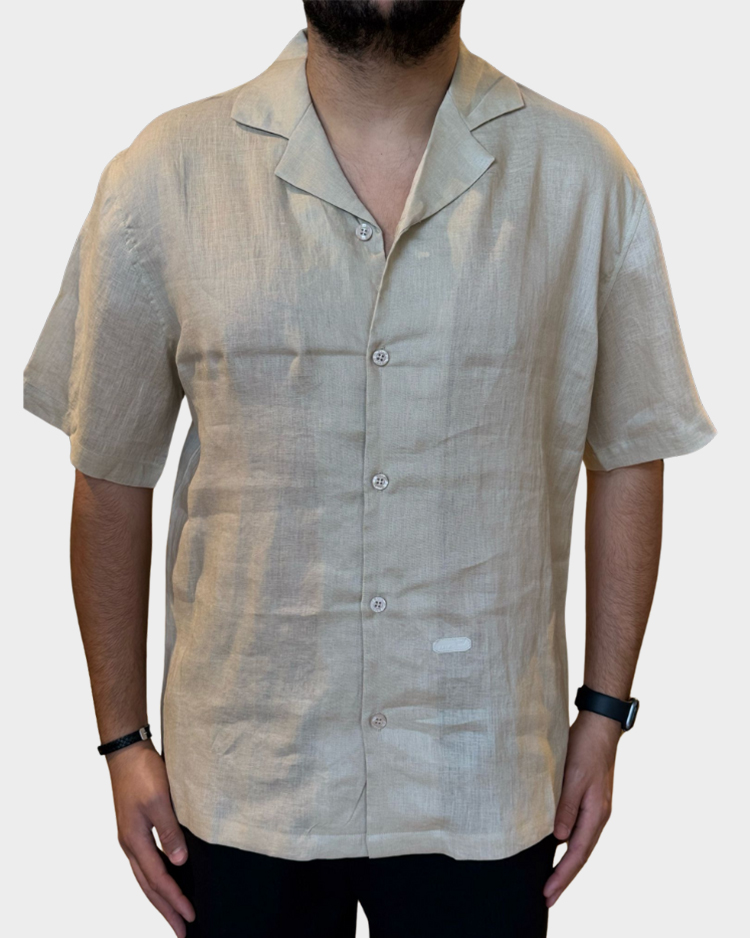 חולצה מכופתרת לגברים BALR דגם פשתן 808384BAM