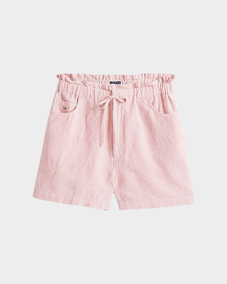 מכנסי כותנה פשתן לנשים - Tommy Hilfiger