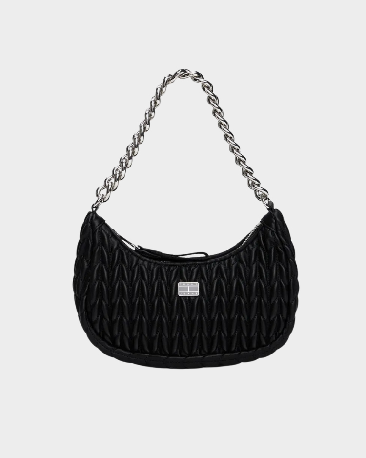 תיק כתף Quilted לנשים של Tommy
