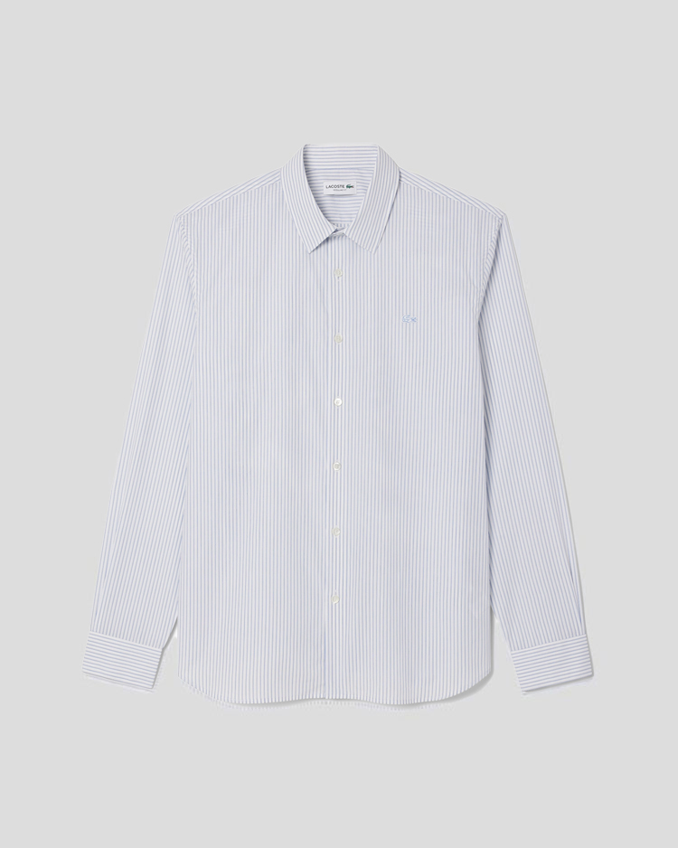 חולצת פופלין מחויטת לגברים Lacoste דגם CH9087 HSZ