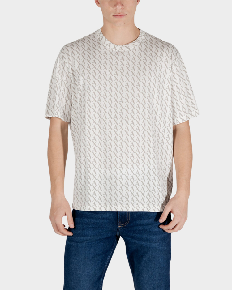 טי שירט בז' לגברים של ארמני אקסצ''ינג'