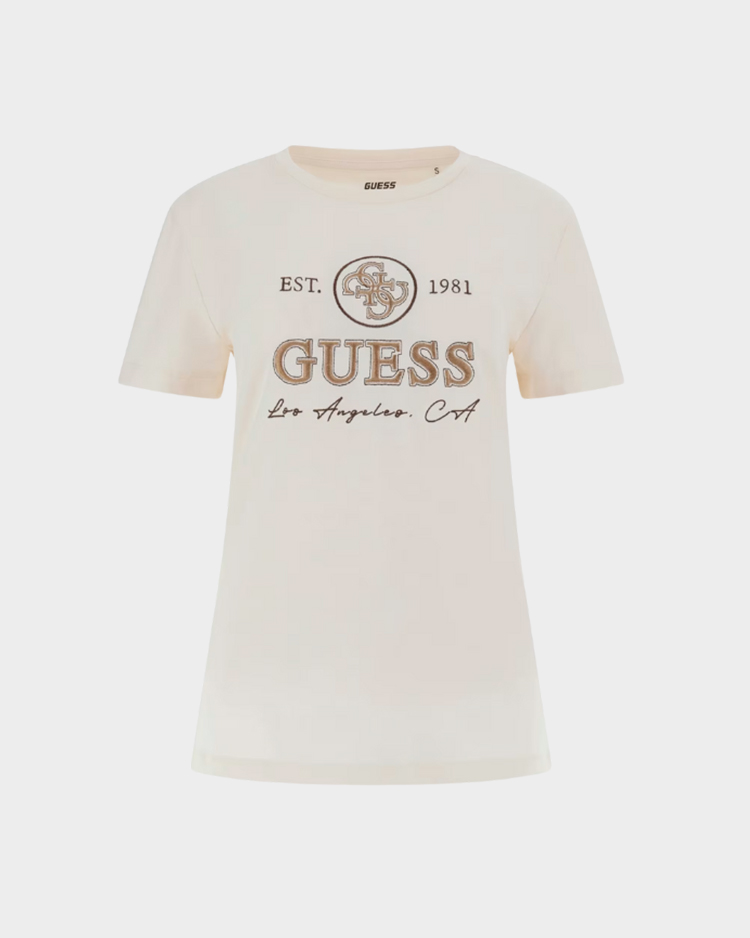 חולצת ג'רסי עם לוגו קדמי לנשים מבית GUESS