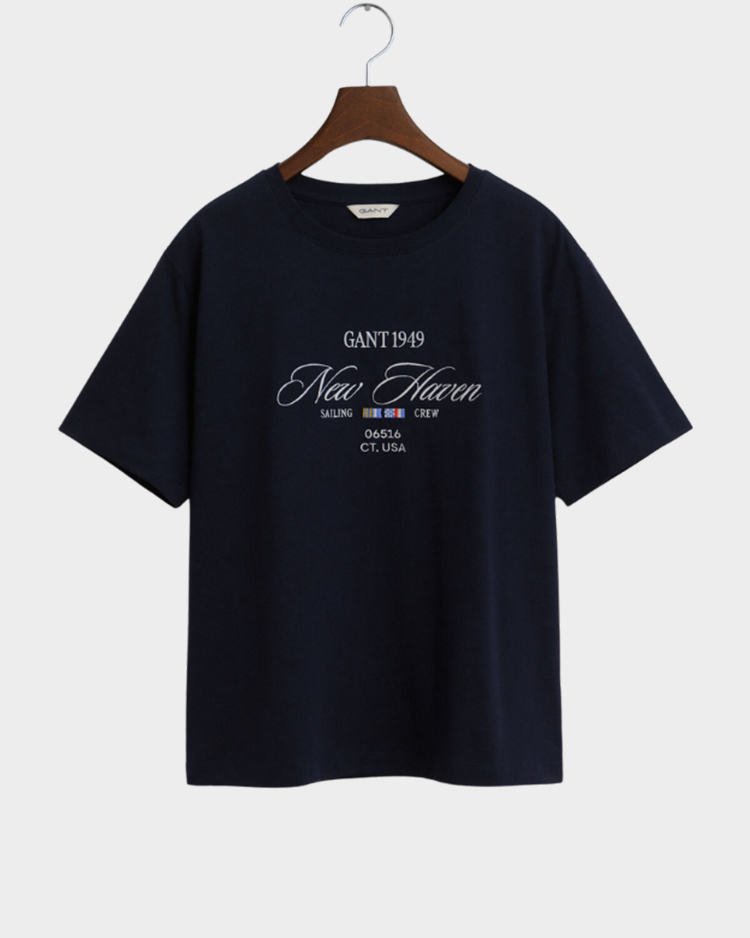 חולצת טי גרפית לנשים GANT דגם Sailing Crew Graphic T-Shirt 4200594