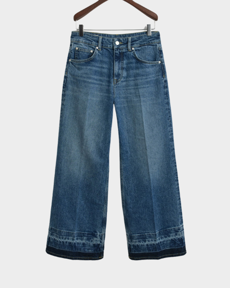 ג'ינס לנשים GANT דגם Hem Fold Detail Jeans