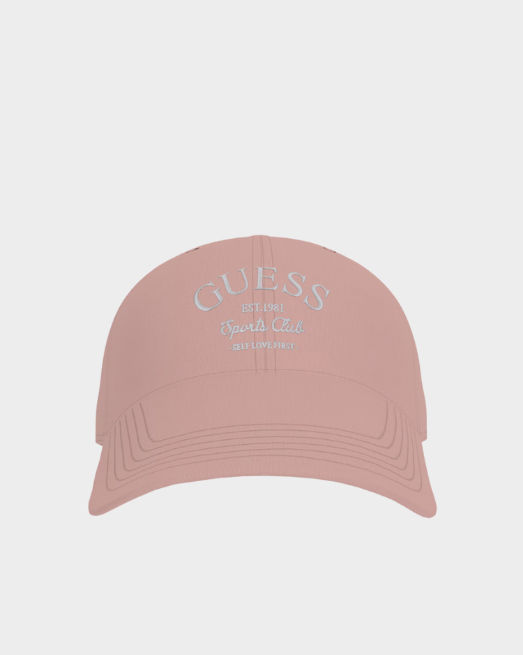 כובע בייסבול לנשים מבית GUESS עם לוגו רקום מנצנץ