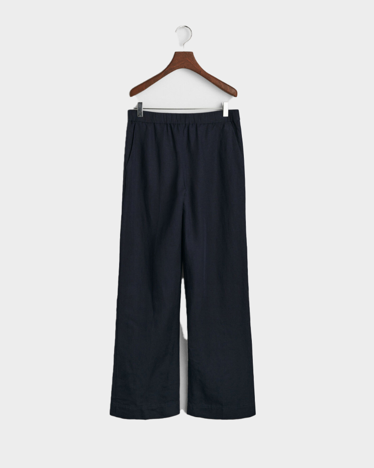 מכנס ארוך לנשים GANT דגם Relaxed Fit Linen Blend Pull-On Pants