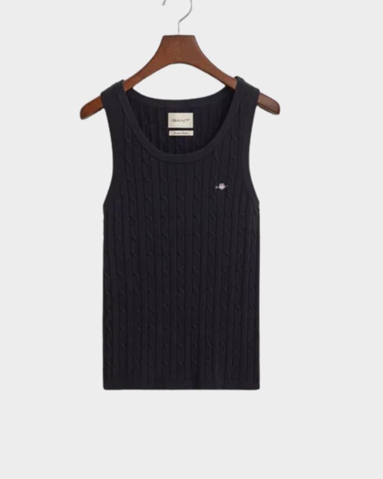 גופיית טנק לנשים GANT דגם Stretch Cotton Cable Tank Top