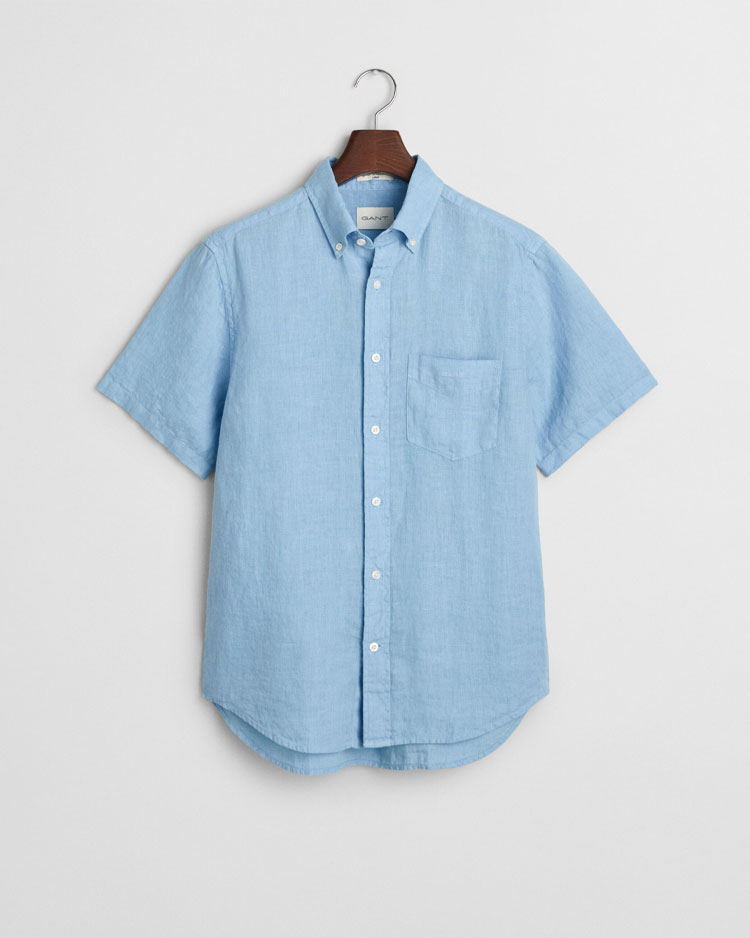 חולצה פשתן עם שרוולים קצרים MEN'S GANT