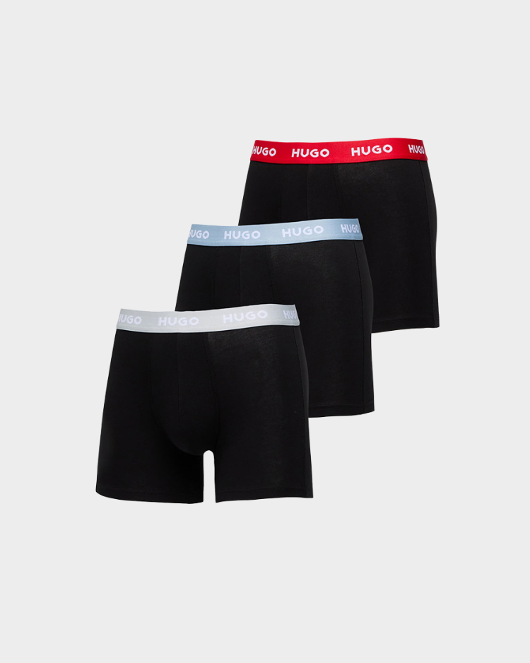 מארז שלישיית בוקסר לגברים מבית HUGO דגם 50532613 | הוגו 3-Pack Boxer Briefs