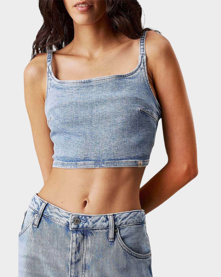 טופ ג’ינס קצר לנשים Calvin Klein Jeans דגם J20J225515