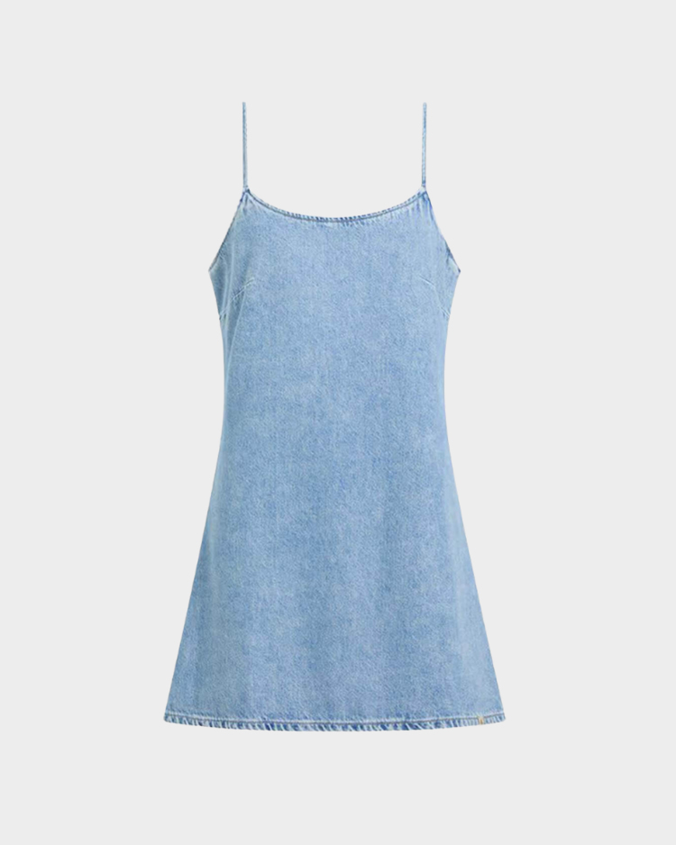 שמלת ג'ינס אייקונית בגזרת רילקס – Calvin Klein