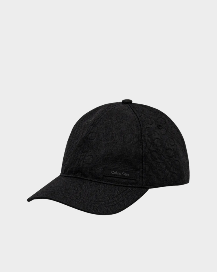 כובע בייסבול גברים של Calvin Klein – דגם לוגו מודפס, שחור