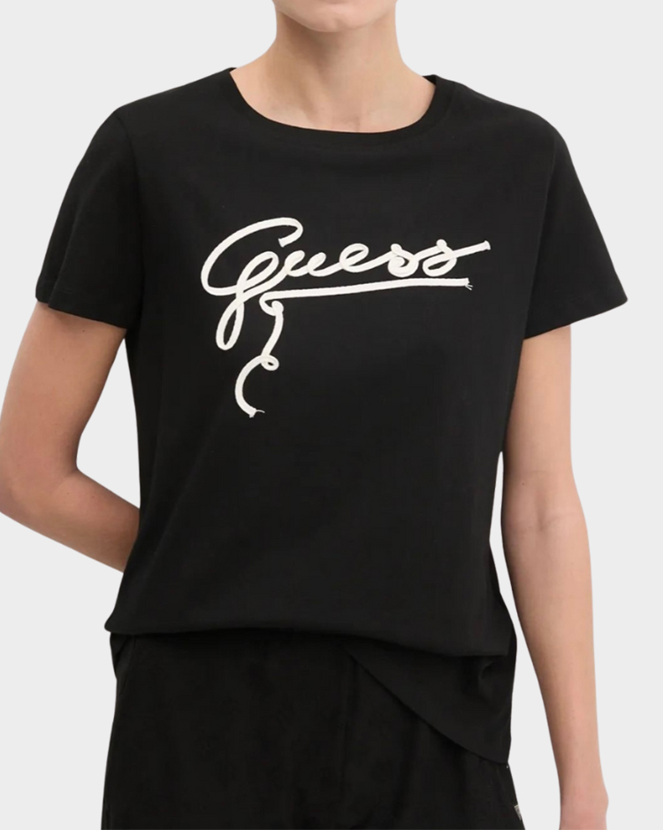 טי-שירט לנשים עם לוגו מודפס GUESS V5RI15I3Z14