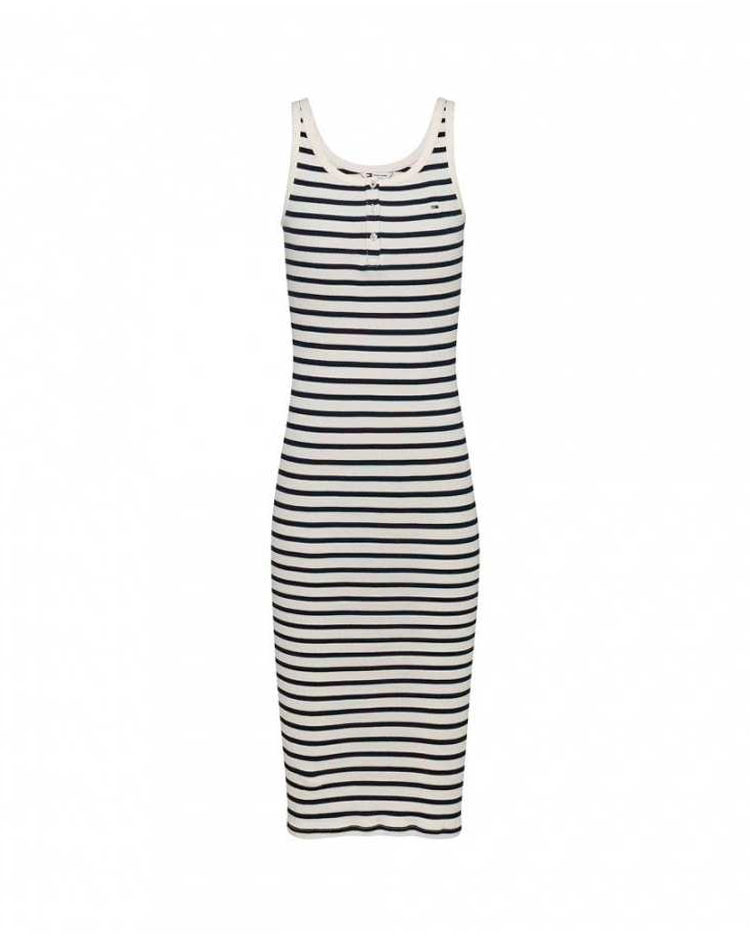 שמלת מידי צמודה לנשים WOMEN'S TOMMY JEANS